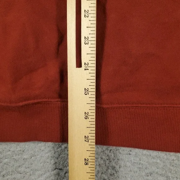 Columbia Sweater Mens Size Medium Red/Orange 1/4 Zip Up Pullover Sweatshirt - Picture 6 of 9